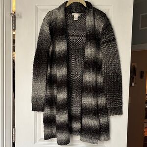 Design History Black and Gray Cardigan